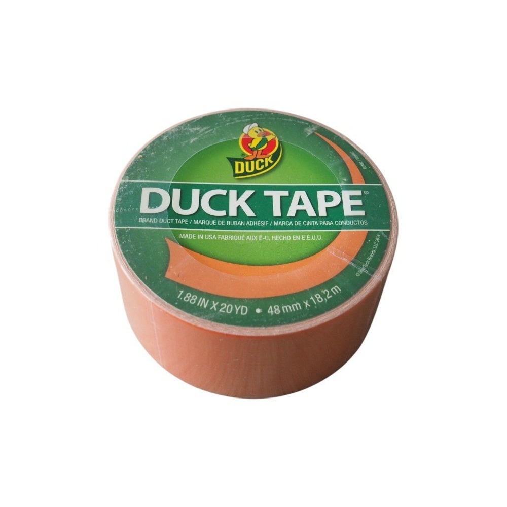 NEW Duck Brand Dark Coral Orange Duct Tape 1.88in x 20yd Crafting Utility